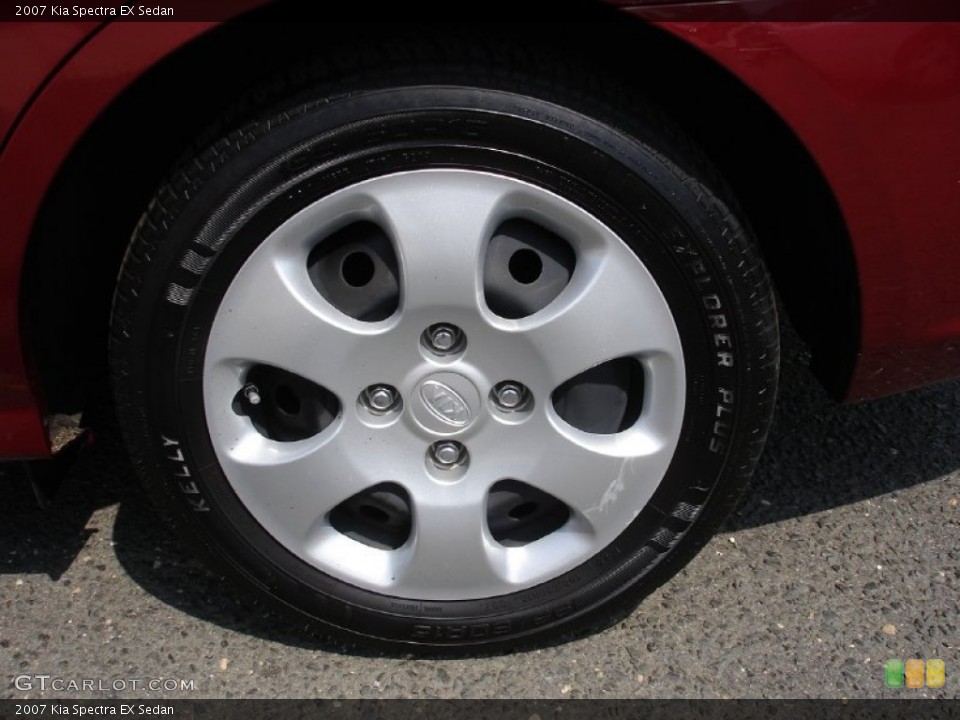 2007 Kia Spectra EX Sedan Wheel and Tire Photo #53637103