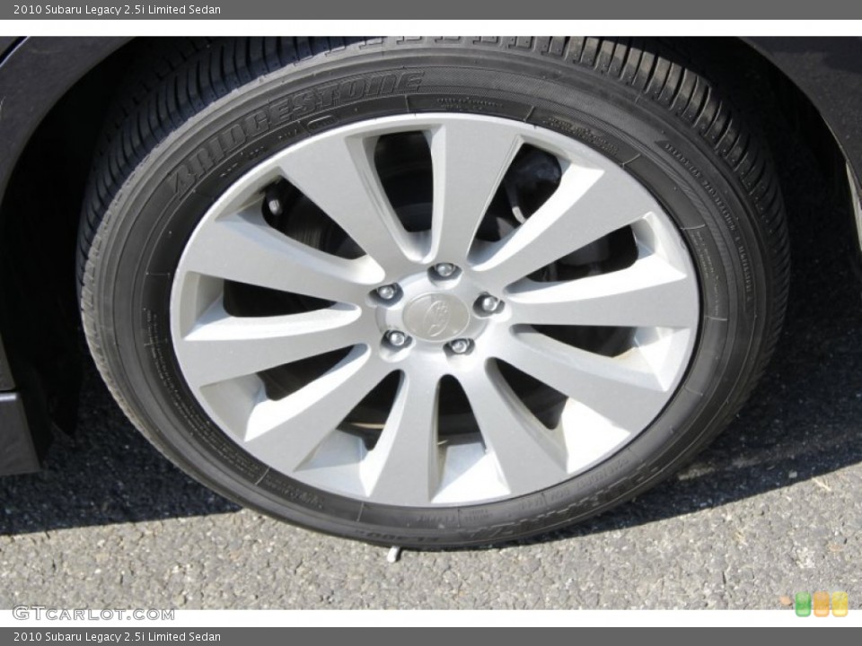 2010 Subaru Legacy 2.5i Limited Sedan Wheel and Tire Photo #53640385