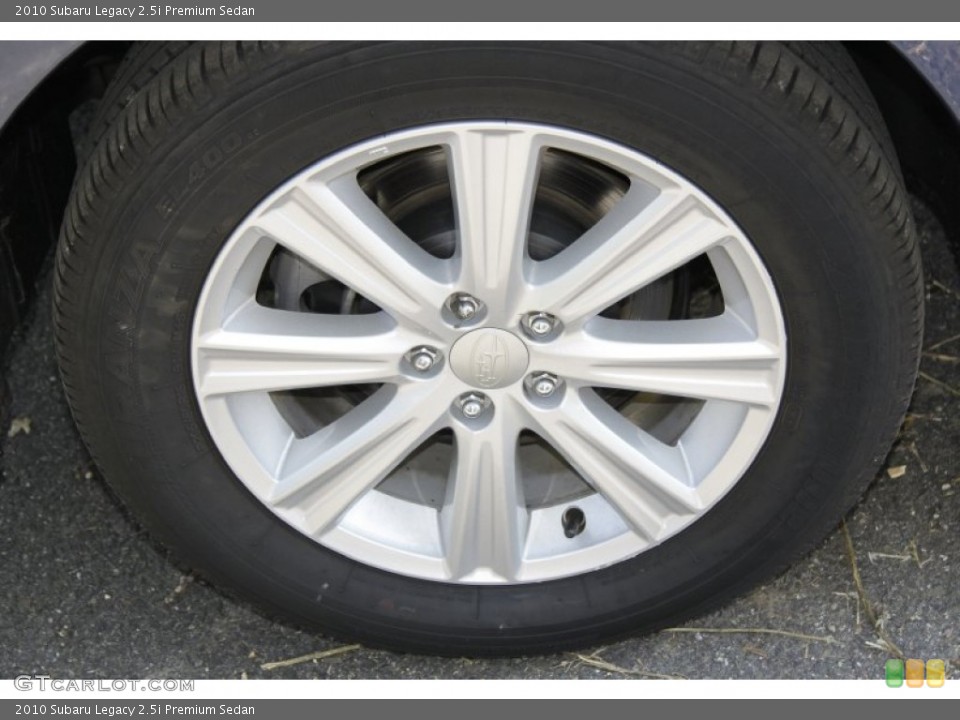 2010 Subaru Legacy 2.5i Premium Sedan Wheel and Tire Photo #53641207