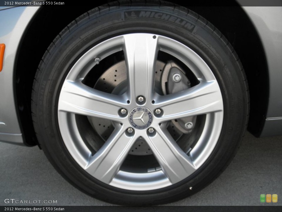 2012 Mercedes-Benz S 550 Sedan Wheel and Tire Photo #53647809