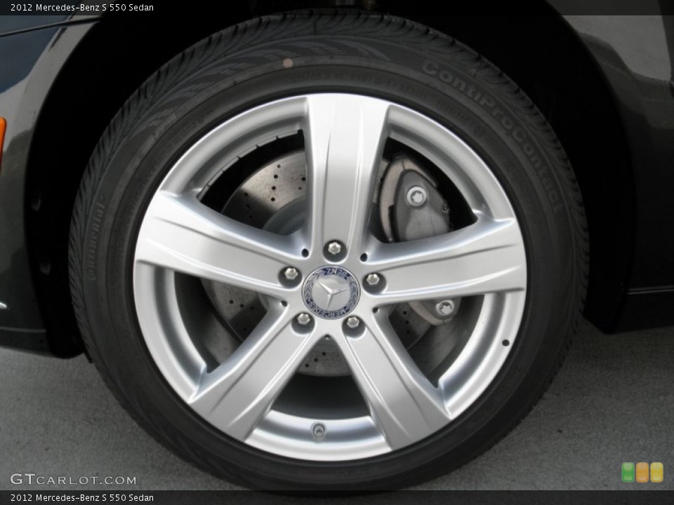 2012 Mercedes-Benz S 550 Sedan Wheel and Tire Photo #53648259