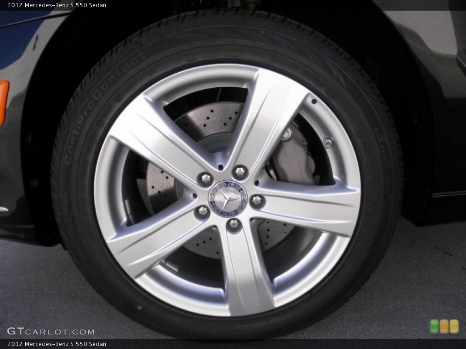 2012 Mercedes-Benz S 550 Sedan Wheel and Tire Photo #53648419