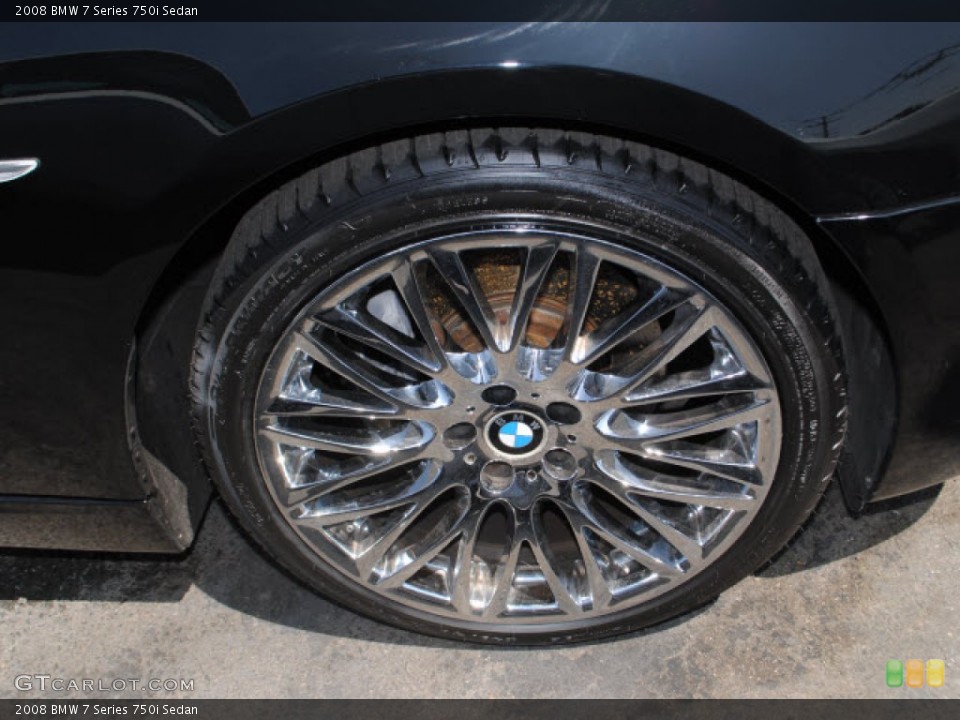 2008 BMW 7 Series Custom Wheel and Tire Photo #53659339