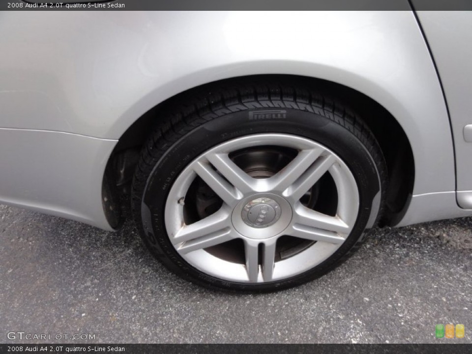 2008 Audi A4 2.0T quattro S-Line Sedan Wheel and Tire Photo #53659511