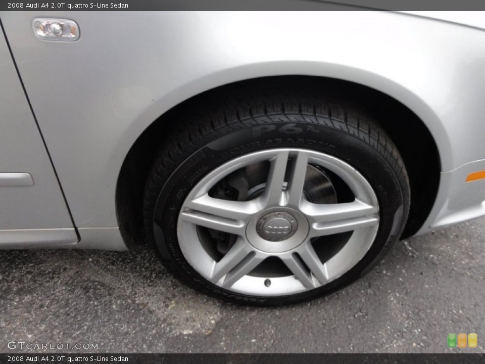 2008 Audi A4 2.0T quattro S-Line Sedan Wheel and Tire Photo #53659523