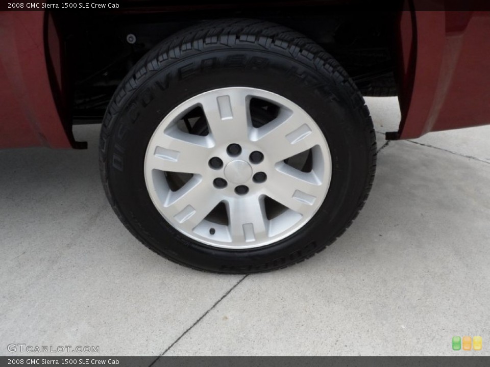 2008 GMC Sierra 1500 SLE Crew Cab Wheel and Tire Photo #53664317