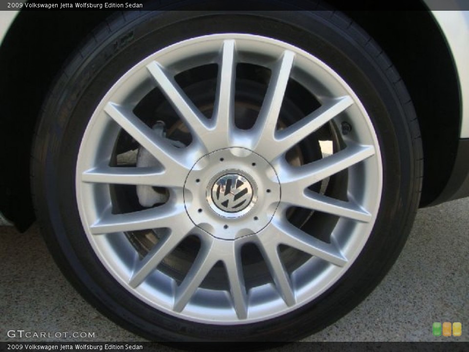 2009 Volkswagen Jetta Wolfsburg Edition Sedan Wheel and Tire Photo #53683050