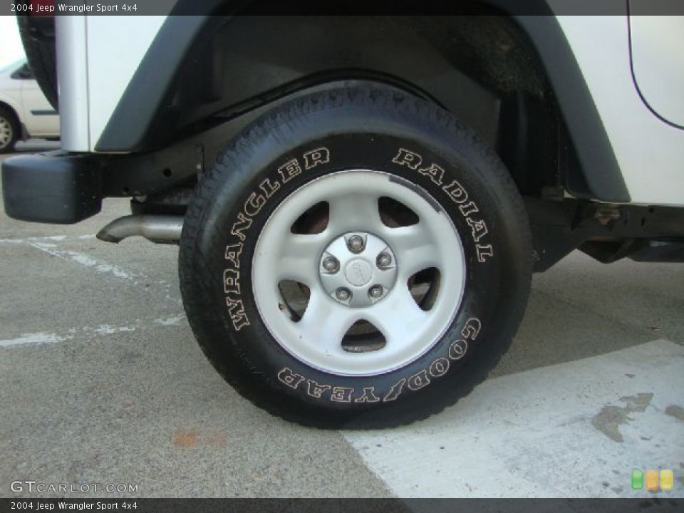 2004 Jeep Wrangler Sport 4x4 Wheel and Tire Photo #53683656