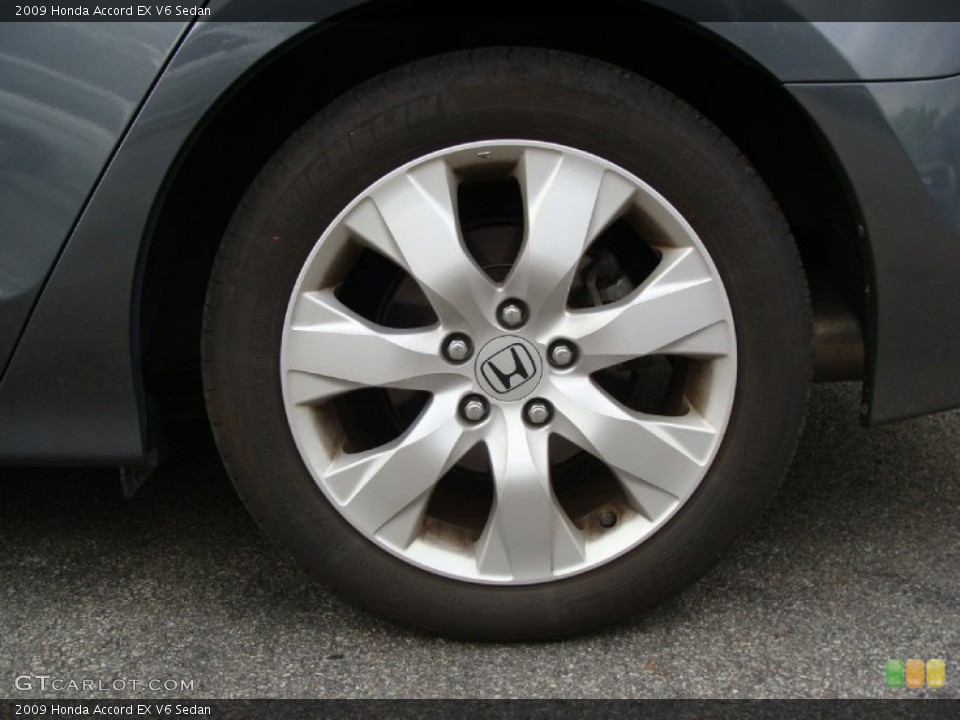 2009 Honda Accord EX V6 Sedan Wheel and Tire Photo #53692380