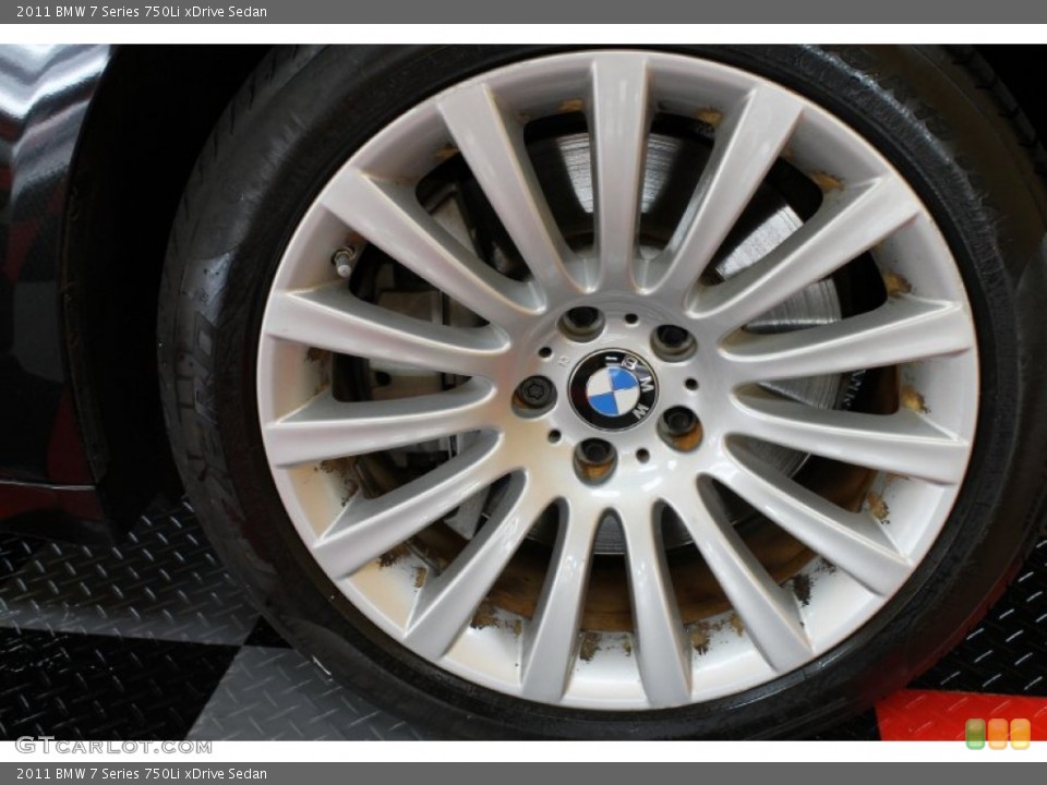 2011 BMW 7 Series 750Li xDrive Sedan Wheel and Tire Photo #53711703