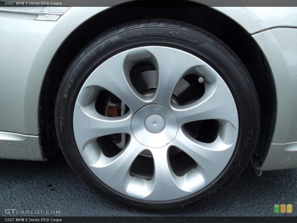 2007 BMW 6 Series 650i Coupe Wheel and Tire Photo #53712948