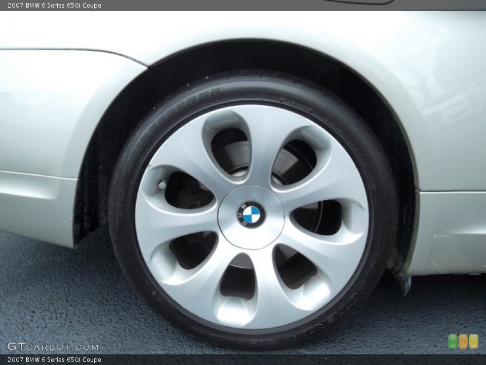 2007 BMW 6 Series 650i Coupe Wheel and Tire Photo #53712954