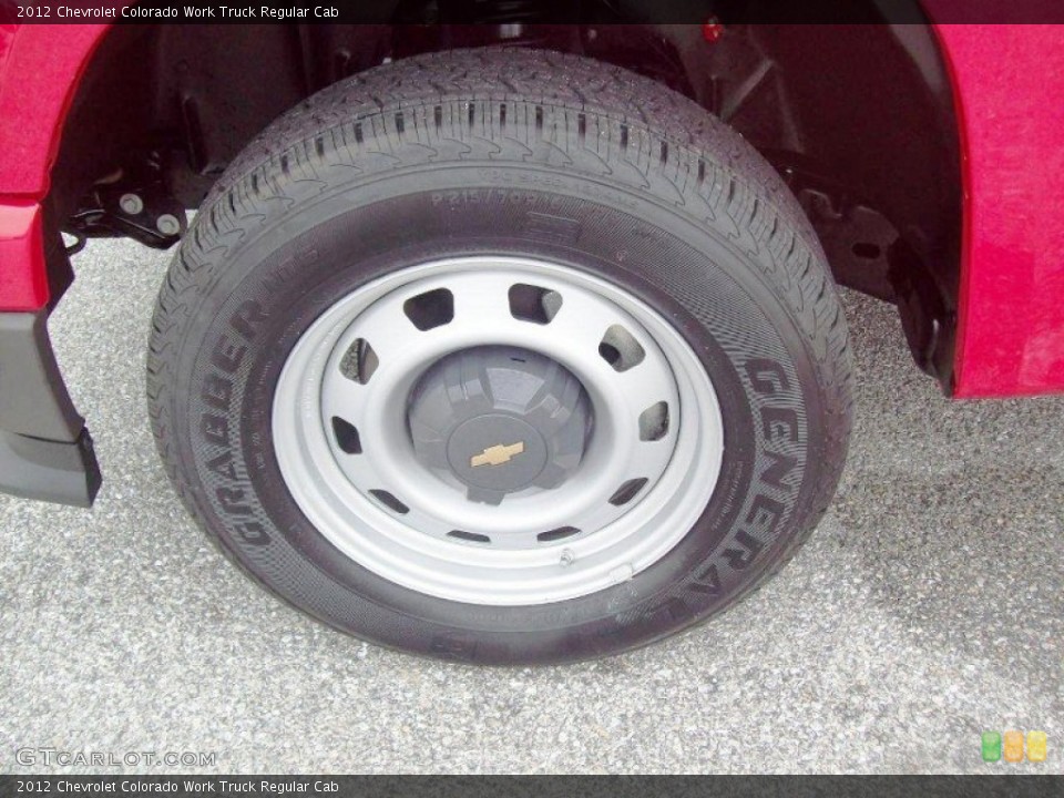 2012 Chevrolet Colorado Work Truck Regular Cab Wheel and Tire Photo #53714436