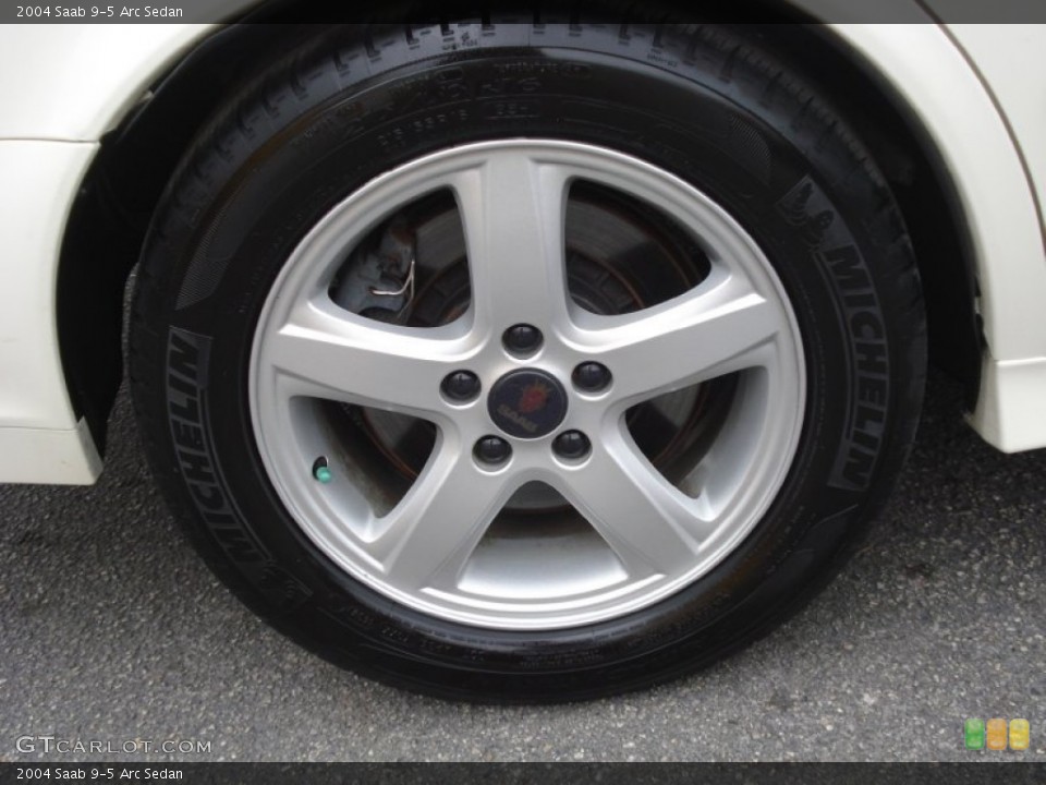 2004 Saab 9-5 Arc Sedan Wheel and Tire Photo #53746656