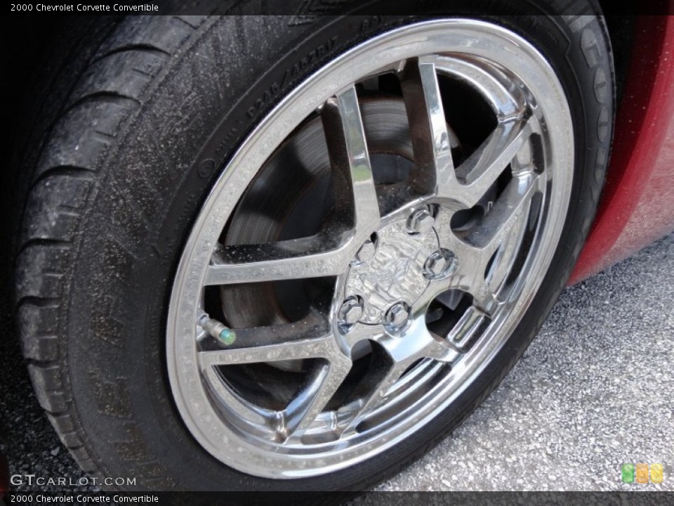 2000 Chevrolet Corvette Convertible Wheel and Tire Photo #53760917