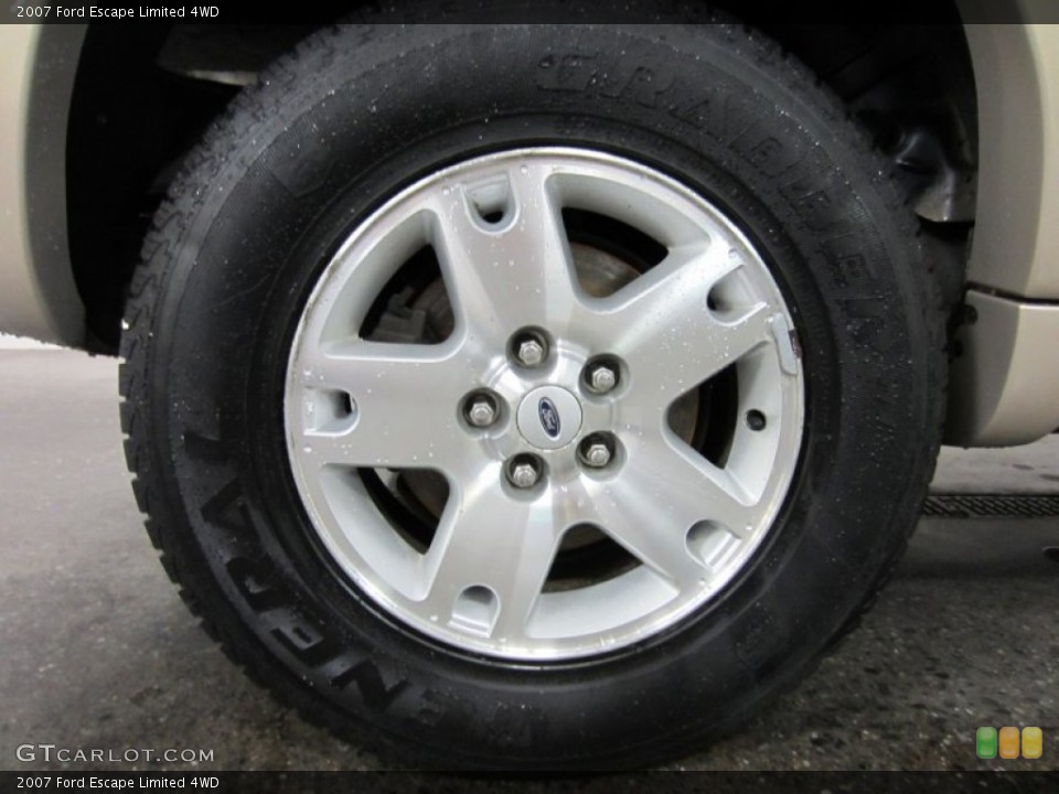 2007 Ford Escape Limited 4WD Wheel and Tire Photo #53764547