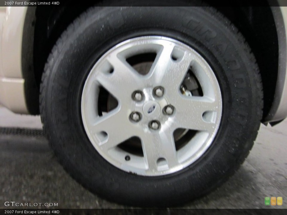 2007 Ford Escape Limited 4WD Wheel and Tire Photo #53764553