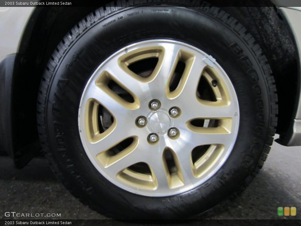 2003 Subaru Outback Limited Sedan Wheel and Tire Photo #53767028
