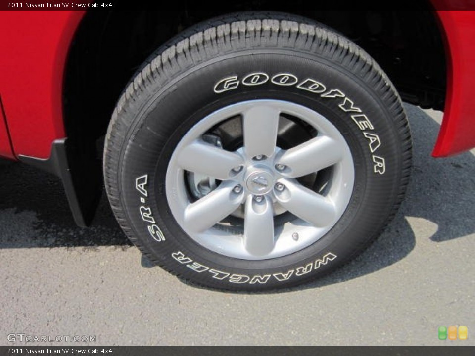 2011 Nissan Titan SV Crew Cab 4x4 Wheel and Tire Photo #53768477