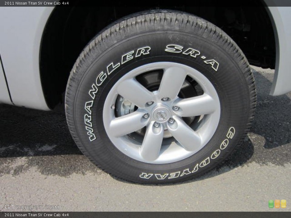 2011 Nissan Titan SV Crew Cab 4x4 Wheel and Tire Photo #53768598