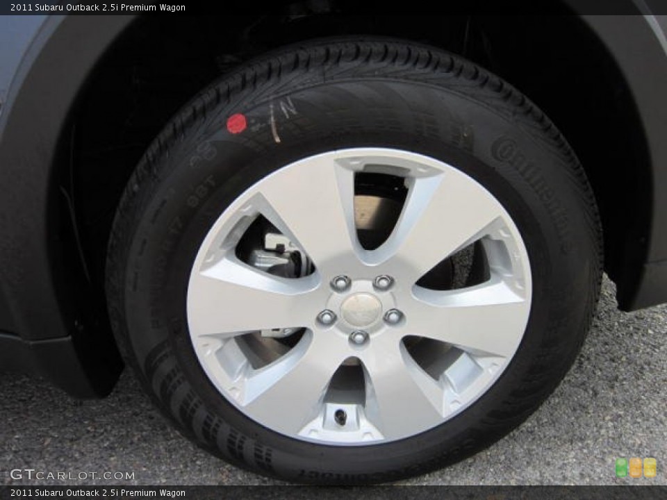 2011 Subaru Outback 2.5i Premium Wagon Wheel and Tire Photo #53770361