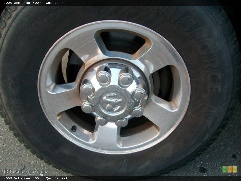 2008 Dodge Ram 3500 SLT Quad Cab 4x4 Wheel and Tire Photo #53771630