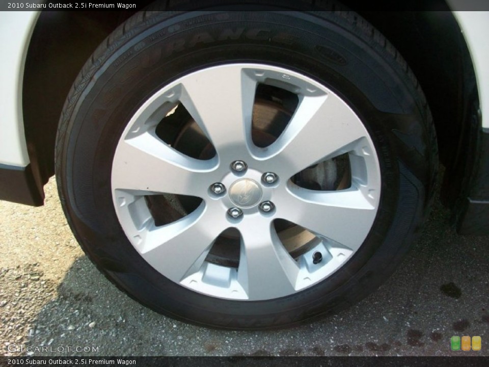 2010 Subaru Outback 2.5i Premium Wagon Wheel and Tire Photo #53771948