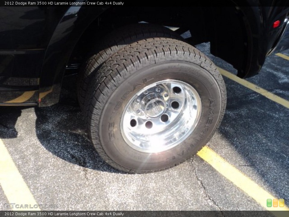 2012 Dodge Ram 3500 HD Laramie Longhorn Crew Cab 4x4 Dually Wheel and Tire Photo #53776897