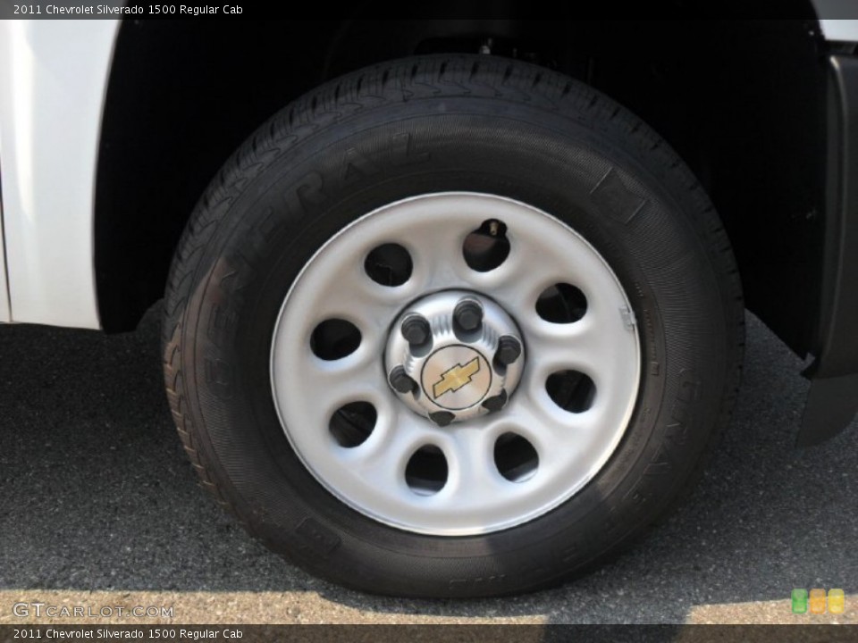 2011 Chevrolet Silverado 1500 Regular Cab Wheel and Tire Photo #53777458