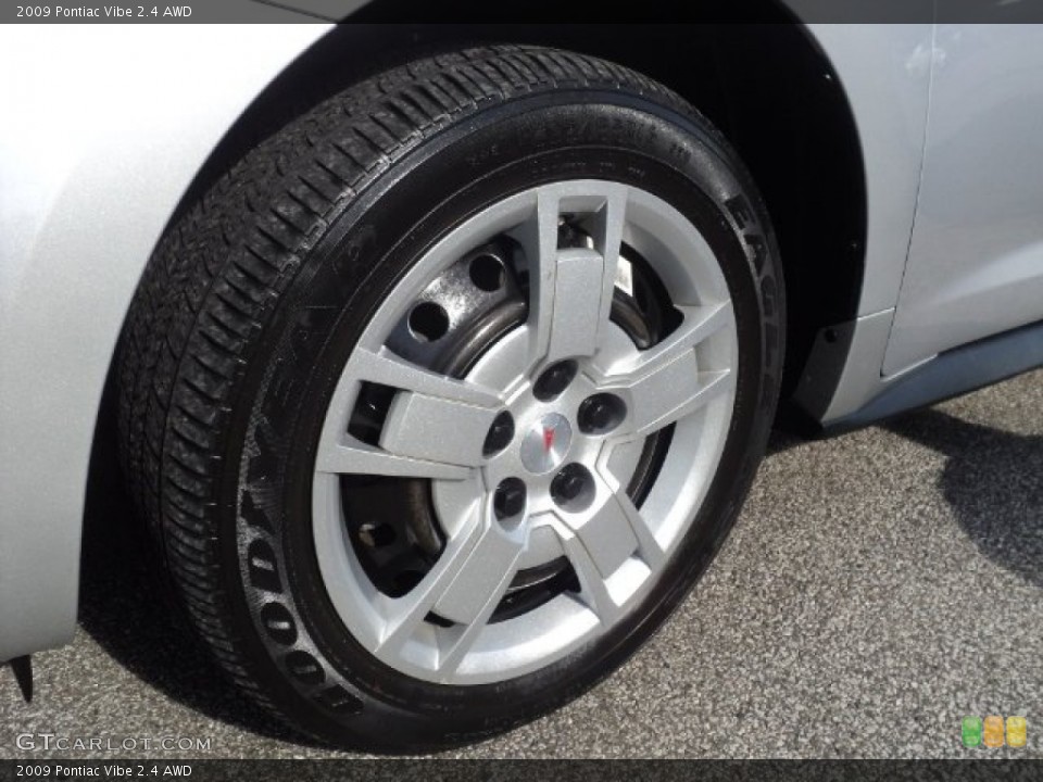 2009 Pontiac Vibe 2.4 AWD Wheel and Tire Photo #53800472
