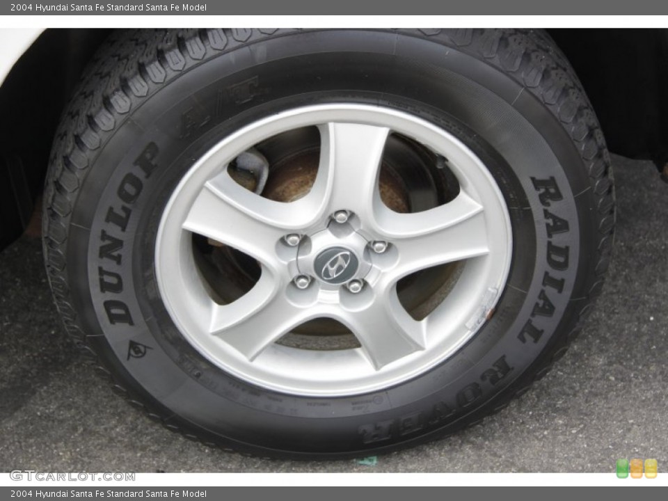 2004 Hyundai Santa Fe  Wheel and Tire Photo #53810965