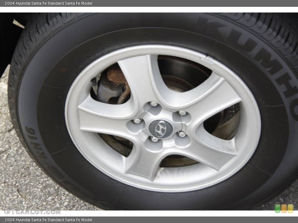 2004 Hyundai Santa Fe  Wheel and Tire Photo #53810968