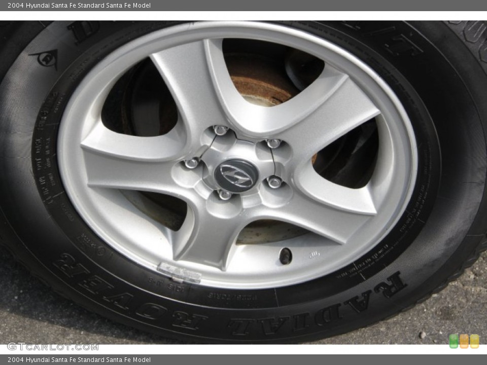 2004 Hyundai Santa Fe  Wheel and Tire Photo #53810974