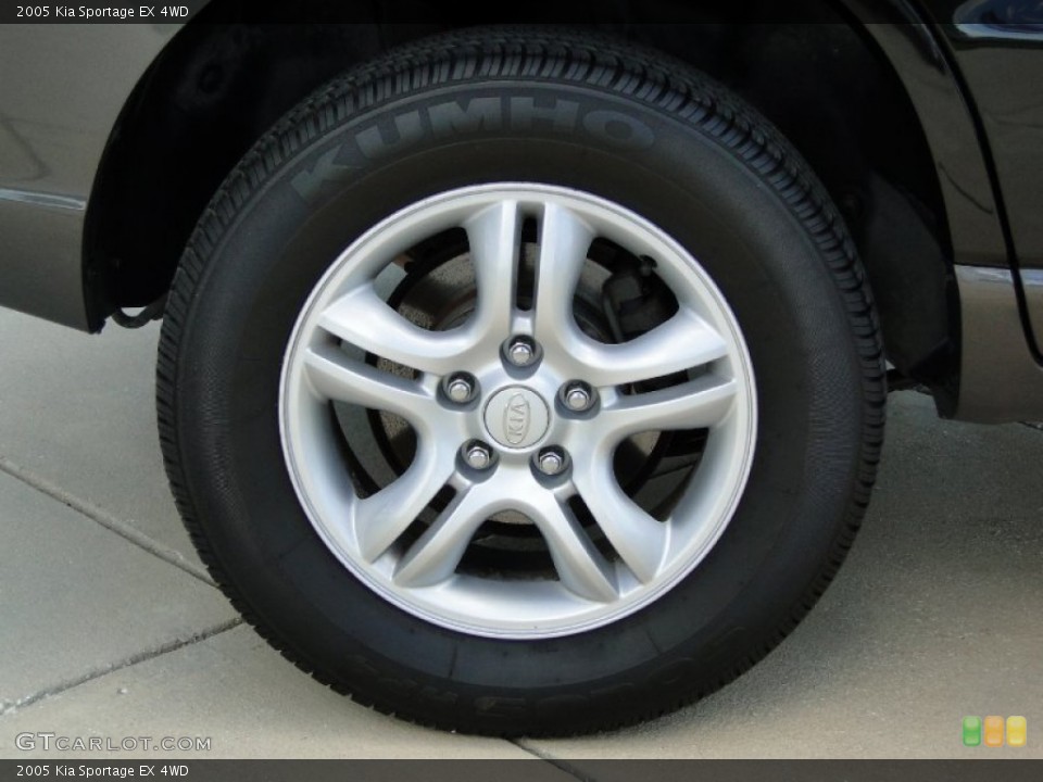 2005 Kia Sportage EX 4WD Wheel and Tire Photo #53830442