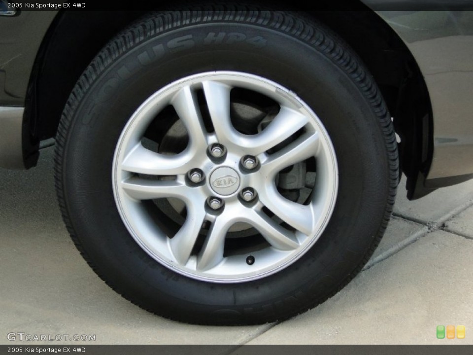 2005 Kia Sportage EX 4WD Wheel and Tire Photo #53830448