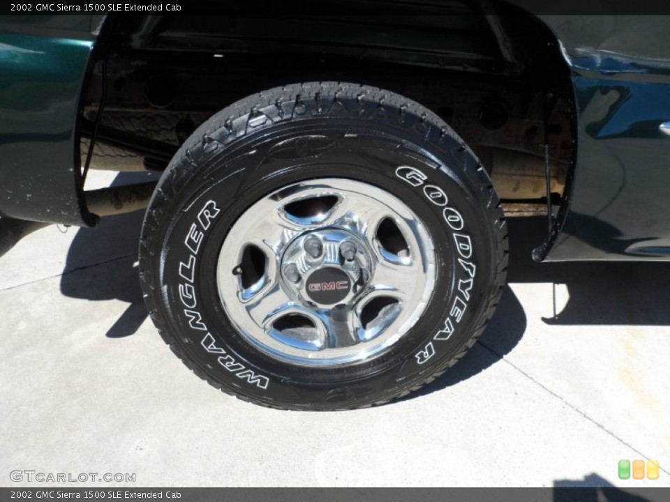 2002 GMC Sierra 1500 SLE Extended Cab Wheel and Tire Photo #53835352