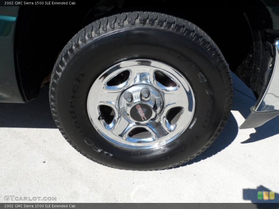 2002 GMC Sierra 1500 SLE Extended Cab Wheel and Tire Photo #53835358