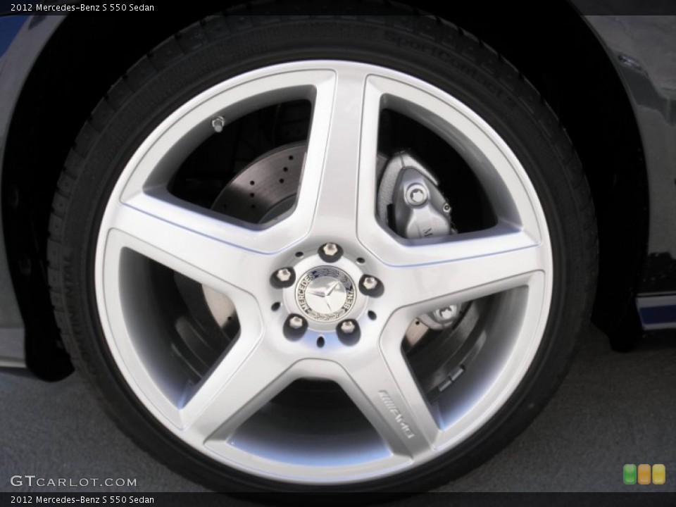 2012 Mercedes-Benz S 550 Sedan Wheel and Tire Photo #53847123
