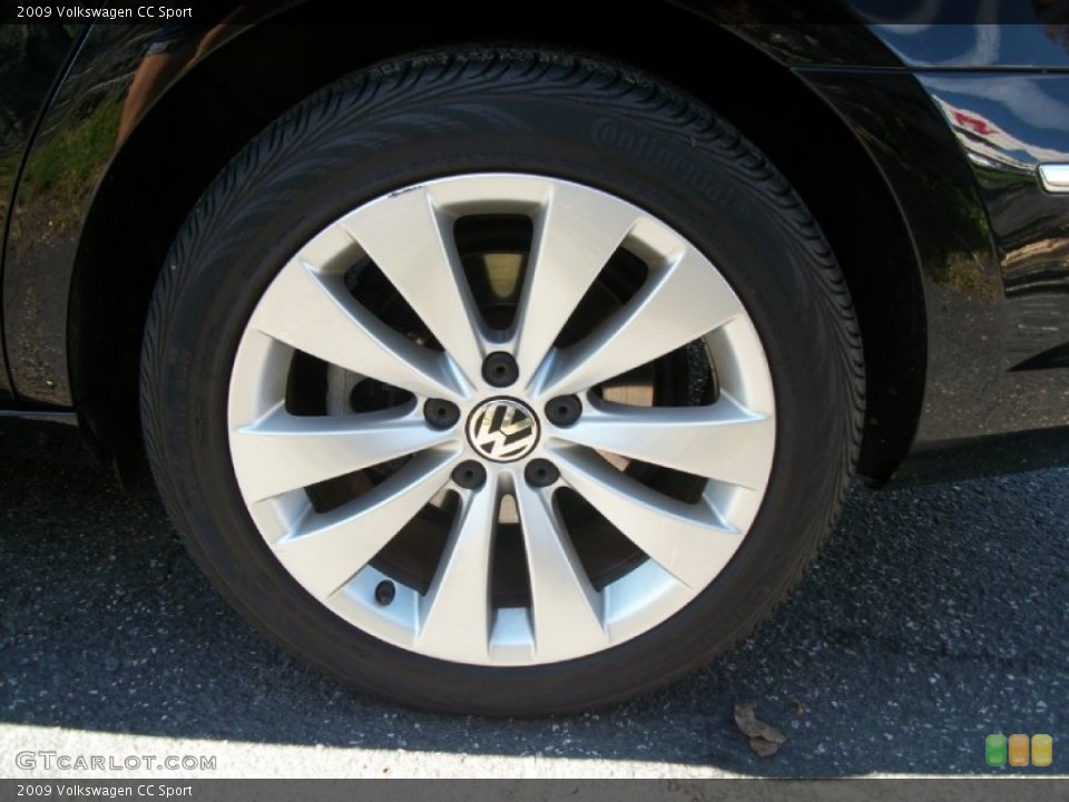 2009 Volkswagen CC Sport Wheel and Tire Photo #53862835