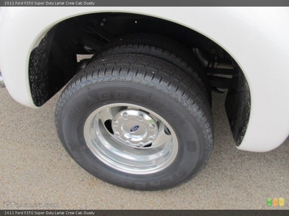 2011 Ford F350 Super Duty Lariat Crew Cab Dually Wheel and Tire Photo #53891249