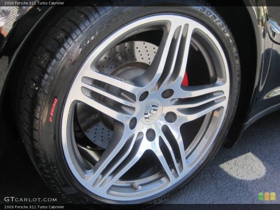 2009 Porsche 911 Turbo Cabriolet Wheel and Tire Photo #53893502