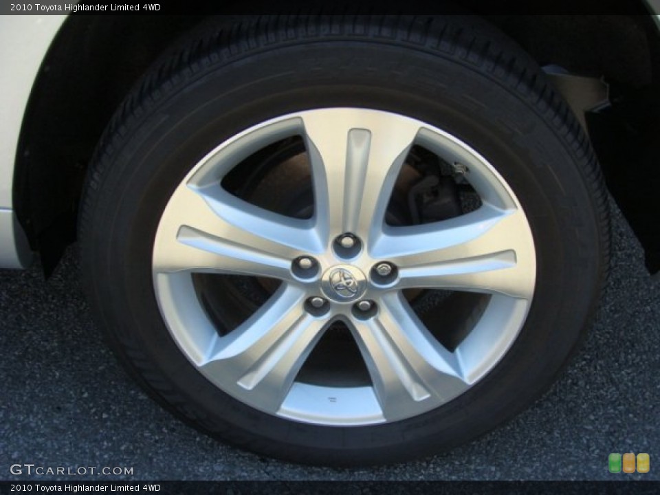 2010 Toyota Highlander Limited 4WD Wheel and Tire Photo #53894627