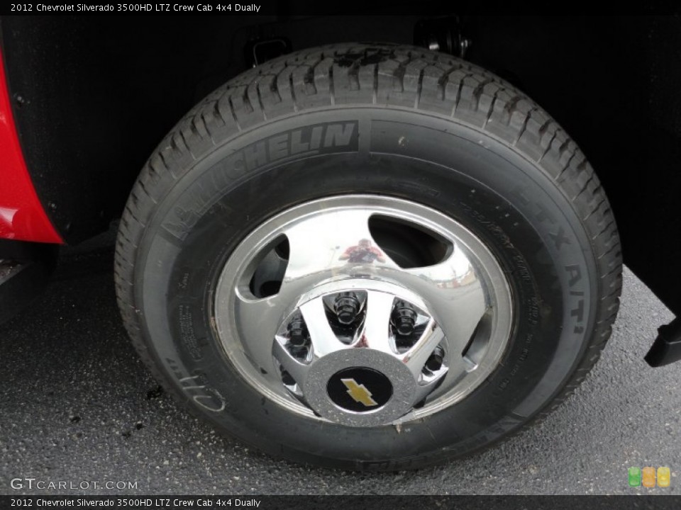 2012 Chevrolet Silverado 3500HD LTZ Crew Cab 4x4 Dually Wheel and Tire Photo #53908906