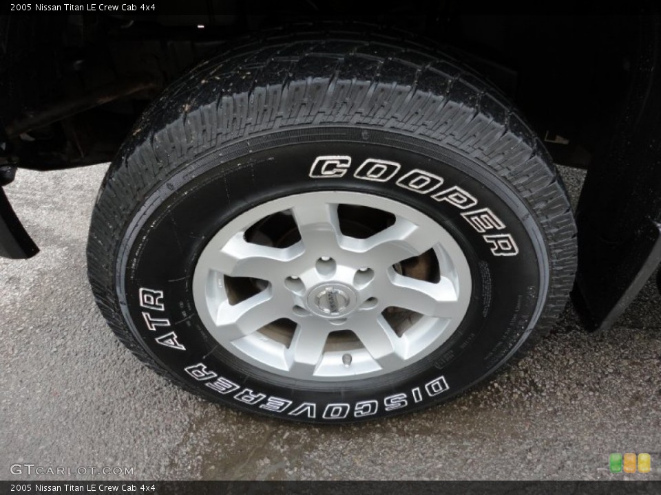 2005 Nissan Titan LE Crew Cab 4x4 Wheel and Tire Photo #53913337