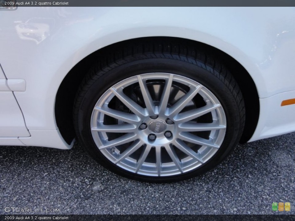 2009 Audi A4 3.2 quattro Cabriolet Wheel and Tire Photo #53945495