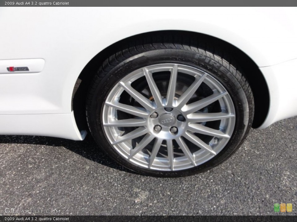2009 Audi A4 3.2 quattro Cabriolet Wheel and Tire Photo #53945528