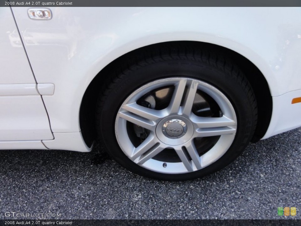 2008 Audi A4 2.0T quattro Cabriolet Wheel and Tire Photo #53947250