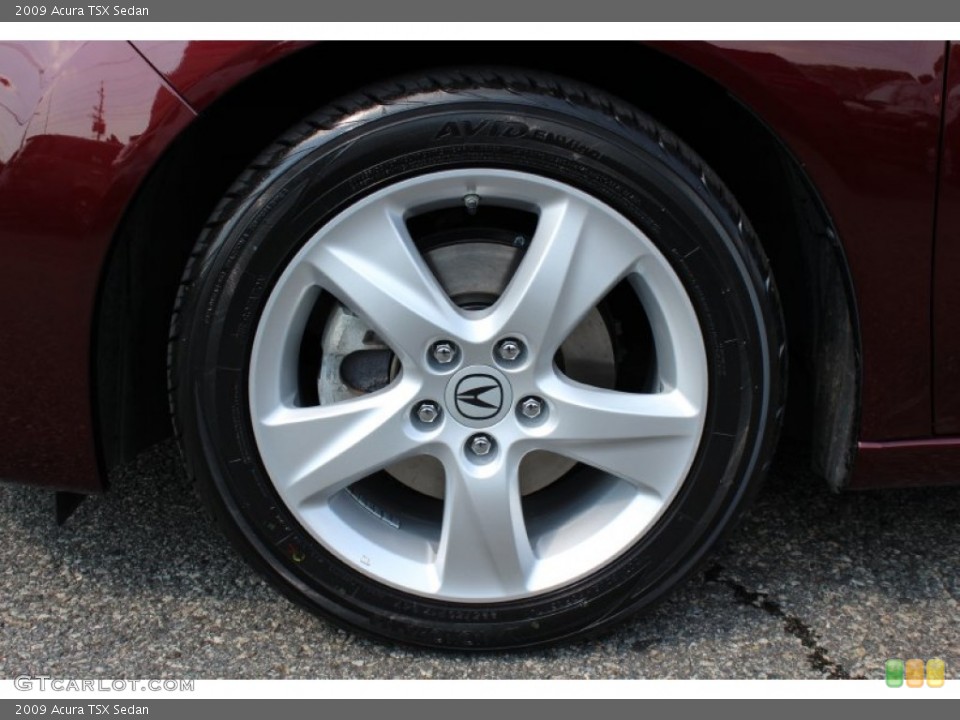 2009 Acura TSX Sedan Wheel and Tire Photo #53950301