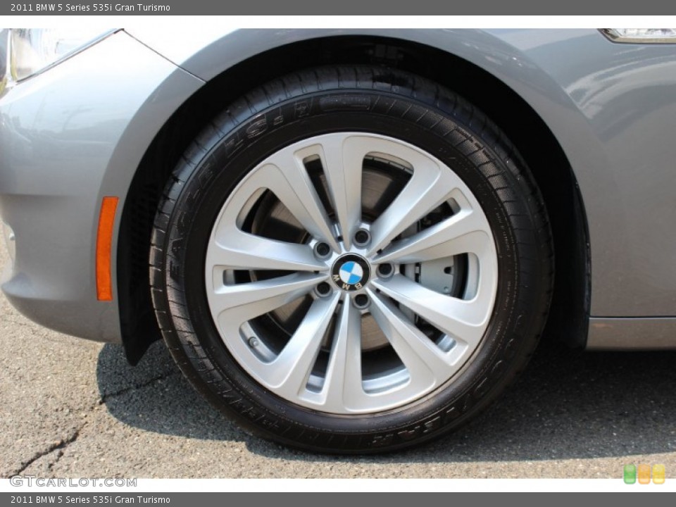 2011 BMW 5 Series 535i Gran Turismo Wheel and Tire Photo #53955146