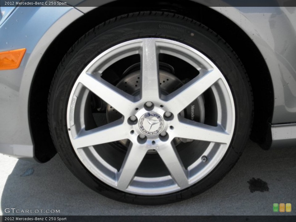 2012 Mercedes-Benz C 250 Sport Wheel and Tire Photo #53956499